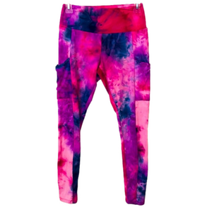 RUE 21 Pink & Purple Tie-Dye Leggings w. Pockets